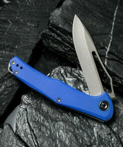 Flash Sale ⌛ CIVIVI Knives CIVIVI Fracture C2009D, 3.35" 8Cr14MoV Stonewashed Plain Blade, Blue G-10 Handle 👏 -Automatic Knives shop CIVC2009D 2 19718.1599149066