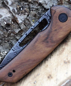 Promo 🎉 CIVIVI Knives CIVIVI Odium C2010DS-1, 2.65" Damascus Drop Point Blade, Cuibourtia Wood Handles ✨ -Automatic Knives shop CIVC2010DS1.3 69828.1618515252