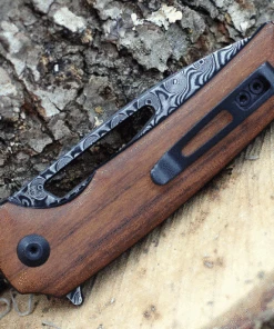 Promo 🎉 CIVIVI Knives CIVIVI Odium C2010DS-1, 2.65" Damascus Drop Point Blade, Cuibourtia Wood Handles ✨ -Automatic Knives shop CIVC2010DS1.4 80110.1618515252