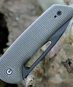 Outlet 💯 CIVIVI Knives CIVIVI Odium Flipper - Dark Green Micarta (2.6" Blk SW D2) C2010G 😀 -Automatic Knives shop CIVC2010G.3 90256.1641416307