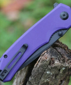 Coupon 👏 CIVIVI Knives CIVIVI Brazen Tanto - Purple G10 (3.5" D2 Blk SW) C2023D 😀 -Automatic Knives shop CIVC2023D.2 08978.1638905544