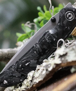 Top 10 💯 CIVIVI Knives CIVIVI Imperium C2106B, 3.47" Nitro-V Stonewashed Drop Point Blade, Black Shredded Carbon Fiber & Silver Clear Resin Handles 🧨 -Automatic Knives shop CIVC2106B.5 79702.1621348002
