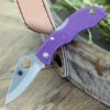 Best Sale 🌟 Spyderco Knives Spyderco Ladybug Lightweight, CLPRP3, Purple FRN, Plain Edge 👍