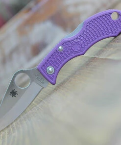 Best Sale 🌟 Spyderco Knives Spyderco Ladybug Lightweight, CLPRP3, Purple FRN, Plain Edge 👍 -Automatic Knives shop CLPRP3.2 22729.1586535243