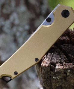 Deals 🛒 GiantMouse ACE Clyde (3" M390 Satin) Brass 🔥 -Automatic Knives shop CLYDE BRASS 17819.1631122928