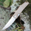 Best reviews of ❤️ GiantMouse ACE Clyde - Natural Micarta with Brass (3" Elmax SW) ⭐