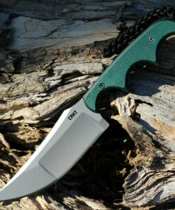 Best Pirce 🎁 CRKT Minimalist Katana - Green Polymer (3.5" 8Cr13MoV Bead Blast) 2394 👏