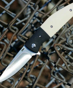 Best Sale 🔔 CRKT Kommer Curfew - IWhite Alum. (3.12" 8Cr13MoV Satin) 2867 ✔️