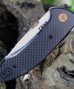Hot Sale 👍 CRKT Avant 4620 Flipper Knife, 3.17" 8Cr14Mov Satin Drop Point Blade, Black Weaved Carbon Fiber Handles ❤️ -Automatic Knives shop CR4620.2 11787.1625858115