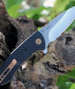 Hot Sale 👍 CRKT Avant 4620 Flipper Knife, 3.17" 8Cr14Mov Satin Drop Point Blade, Black Weaved Carbon Fiber Handles ❤️ -Automatic Knives shop CR4620 43358.1625858116