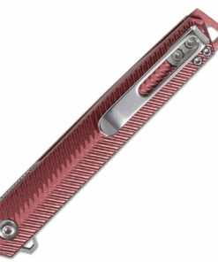 Deals ✔️ CRKT Stylus Spring Assisted Flipper K820BXP, 3.12" 12C27 Sandvik Satin Drop Point Blade, Maroon Aluminum Handle 🧨 -Automatic Knives shop CRK820BXPnnb 00374.1619557973