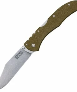 New 💯 Cold Steel Range Boss Lockback 20KR7, 4" 4034 Stonewash Plain Blade, OD Green Zy-Ex Handle 🔔