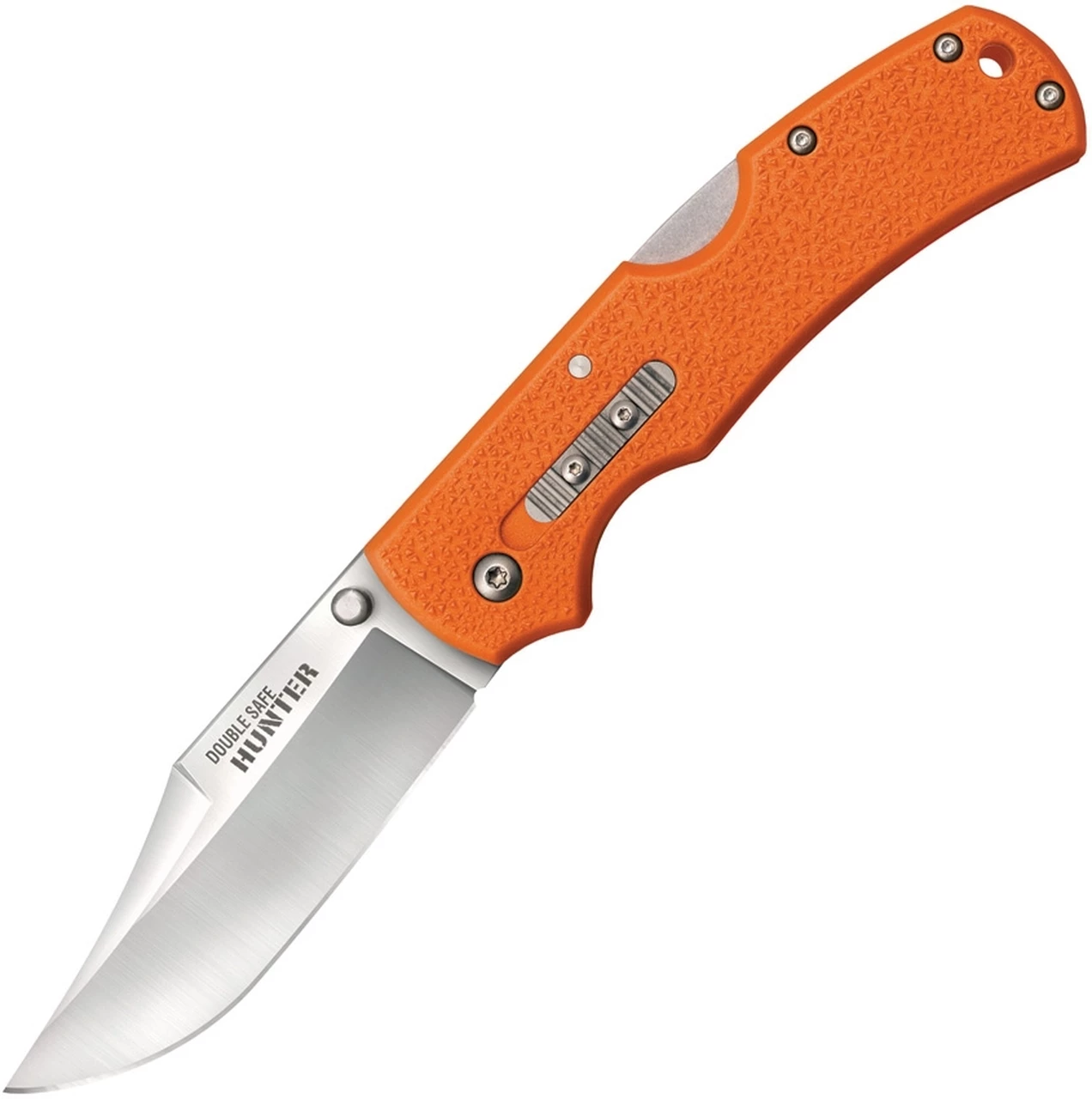 Deals ✔️ Cold Steel Double Safe Hunter CS23JB, 3.50" 8Cr13MoV Satin plain Blade, Orange GFN Handles 🎉 1 Deals ✔️ Cold Steel Double Safe Hunter CS23JB, 3.50" 8Cr13MoV Satin plain Blade, Orange GFN Handles 🎉