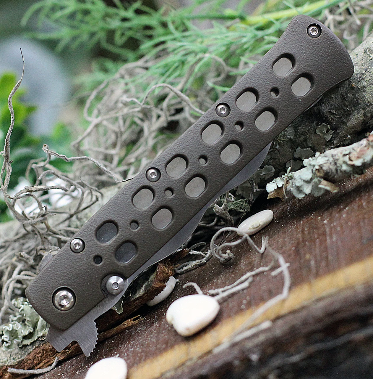 Wholesale 👍 Cold Steel 4" Kris Ti-Lite Folding Knife 26SK4, 4" AUS-10A Satin Plain Blade, Flat Dark Earth Zytel Handle 😀 3 Wholesale 👍 Cold Steel 4" Kris Ti-Lite Folding Knife 26SK4, 4" AUS-10A Satin Plain Blade, Flat Dark Earth Zytel Handle 😀 - Image 3