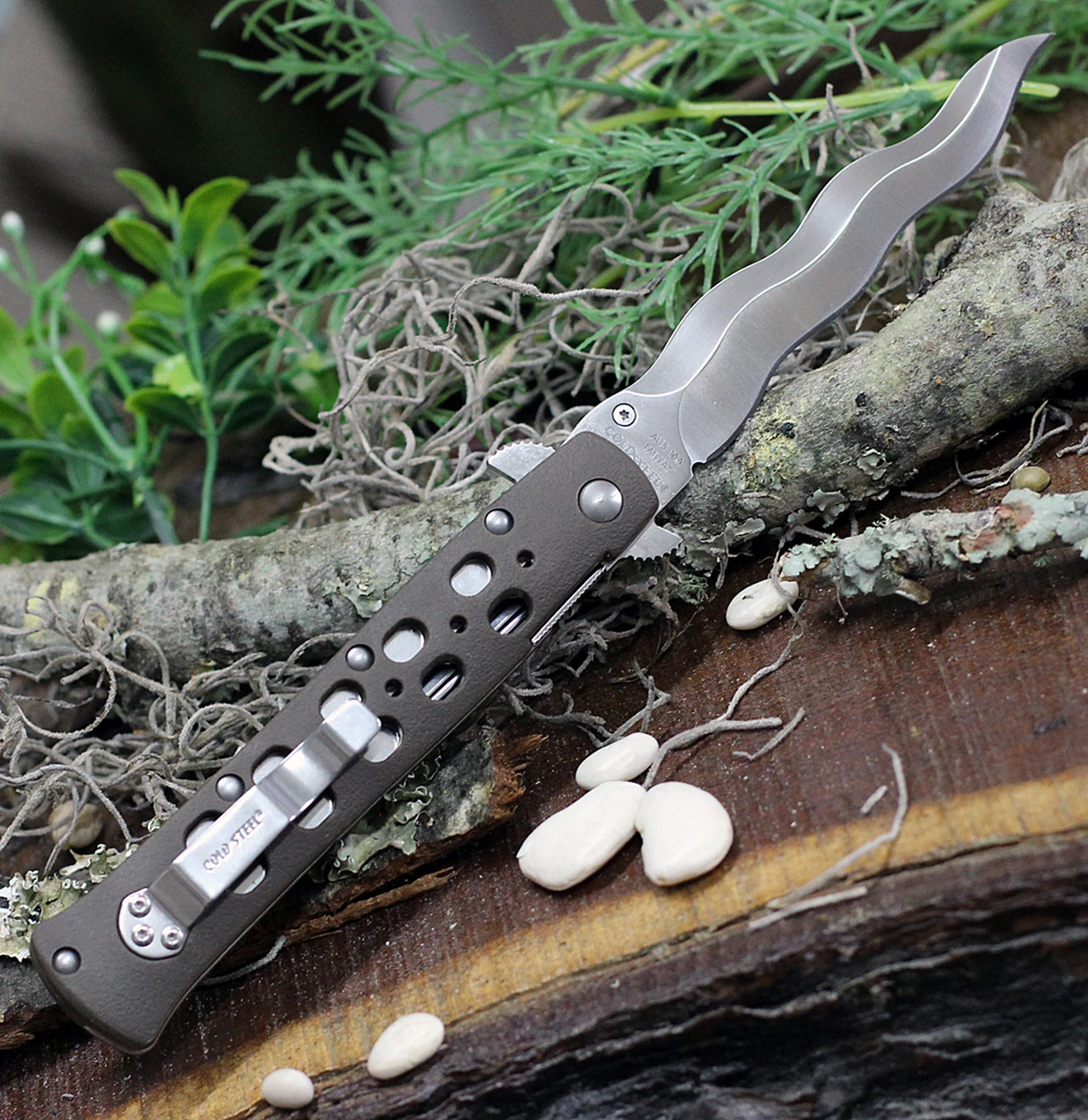 Wholesale 👍 Cold Steel 4" Kris Ti-Lite Folding Knife 26SK4, 4" AUS-10A Satin Plain Blade, Flat Dark Earth Zytel Handle 😀 2 Wholesale 👍 Cold Steel 4" Kris Ti-Lite Folding Knife 26SK4, 4" AUS-10A Satin Plain Blade, Flat Dark Earth Zytel Handle 😀 - Image 2