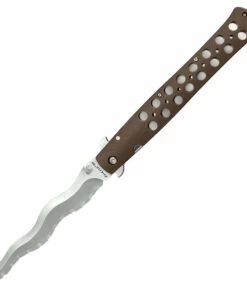 New 💯 Cold Steel 6" Kris Ti-Lite Folding Knife 26SXK6S, 6" AUS-10A Satin Serrated Blade, Flat Dark Earth Zytel Handle 🎁