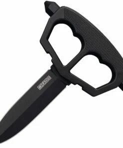 Best reviews of 👏 Cold Steel Chaos 80NT3, 5" SK-5 Carbon Steel Black Plain Blade, Black Griv-Ex with Kray-Ex Overmold Handles ✔️