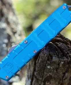 Best Sale 🌟 CobraTec Enforcer OTF Automatic - Blue Alum. (3.25" M390 Satin) CTEBLUM390DNS 🌟 -Automatic Knives shop CTEBLUM390DNS.2 00307.1641394643