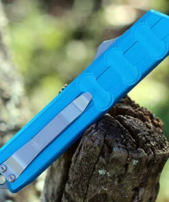 Best Sale 🌟 CobraTec Enforcer OTF Automatic - Blue Alum. (3.25" M390 Satin) CTEBLUM390DNS 🌟 -Automatic Knives shop CTEBLUM390DNS.3 99941.1641394643