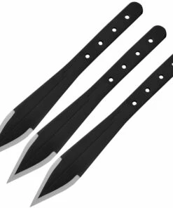 Buy 👏 Condor Dismissal Throwing Knife Set of 3 , 7" Overall 1075HC Black Coated, Black Nylon Sheath 🧨