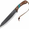 Coupon 🧨 Condor Blue River Machete CTK2827-10HC, 10.0" 1075 High Carbon Steel, Walnut and Reconstituted Turquoise Stone Handle 🔔