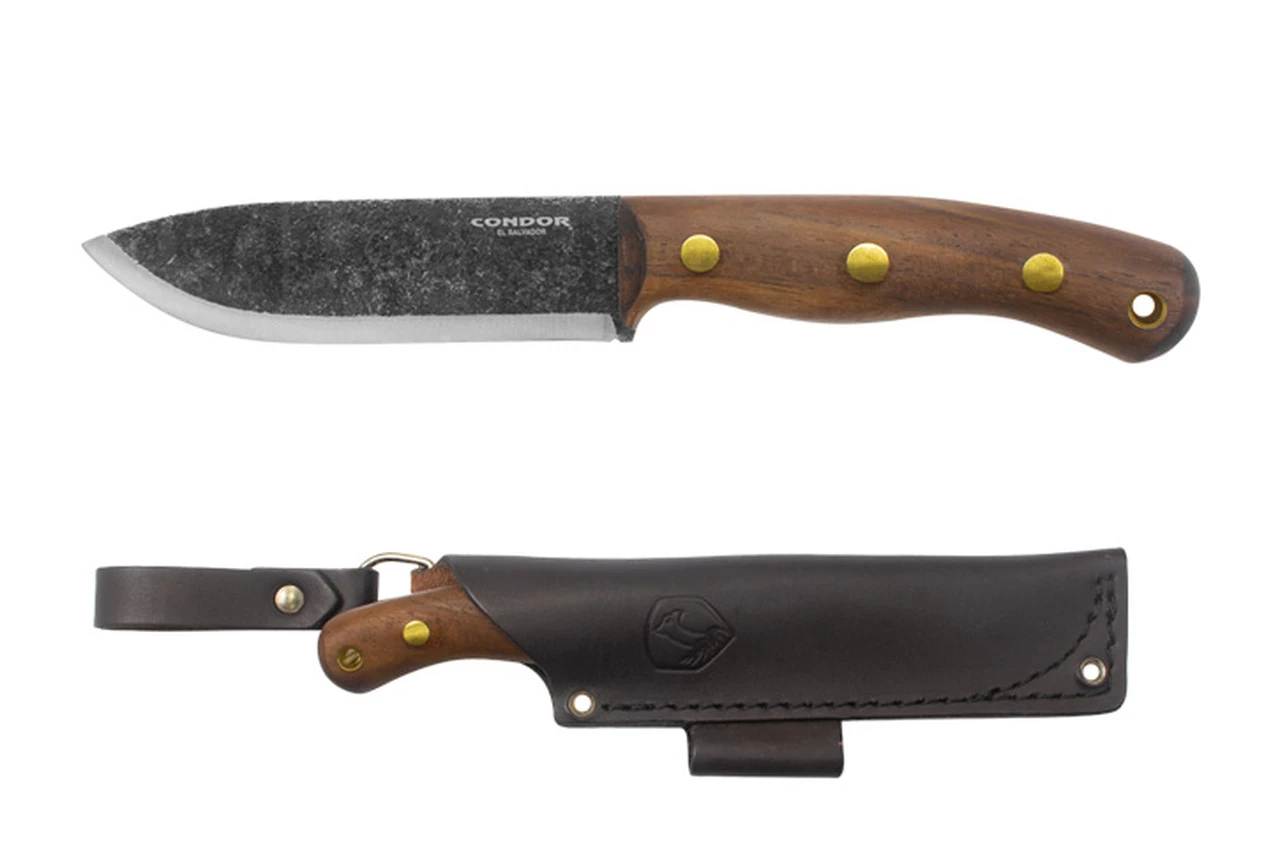 Hot Sale 🤩 Condor Bisonte Fixed Blade CTK3954-4.7HC, 4.7" Classic Finish Carbon Steel Drop Point, Walnut Handle 🔥 2 Hot Sale 🤩 Condor Bisonte Fixed Blade CTK3954-4.7HC, 4.7" Classic Finish Carbon Steel Drop Point, Walnut Handle 🔥 - Image 2
