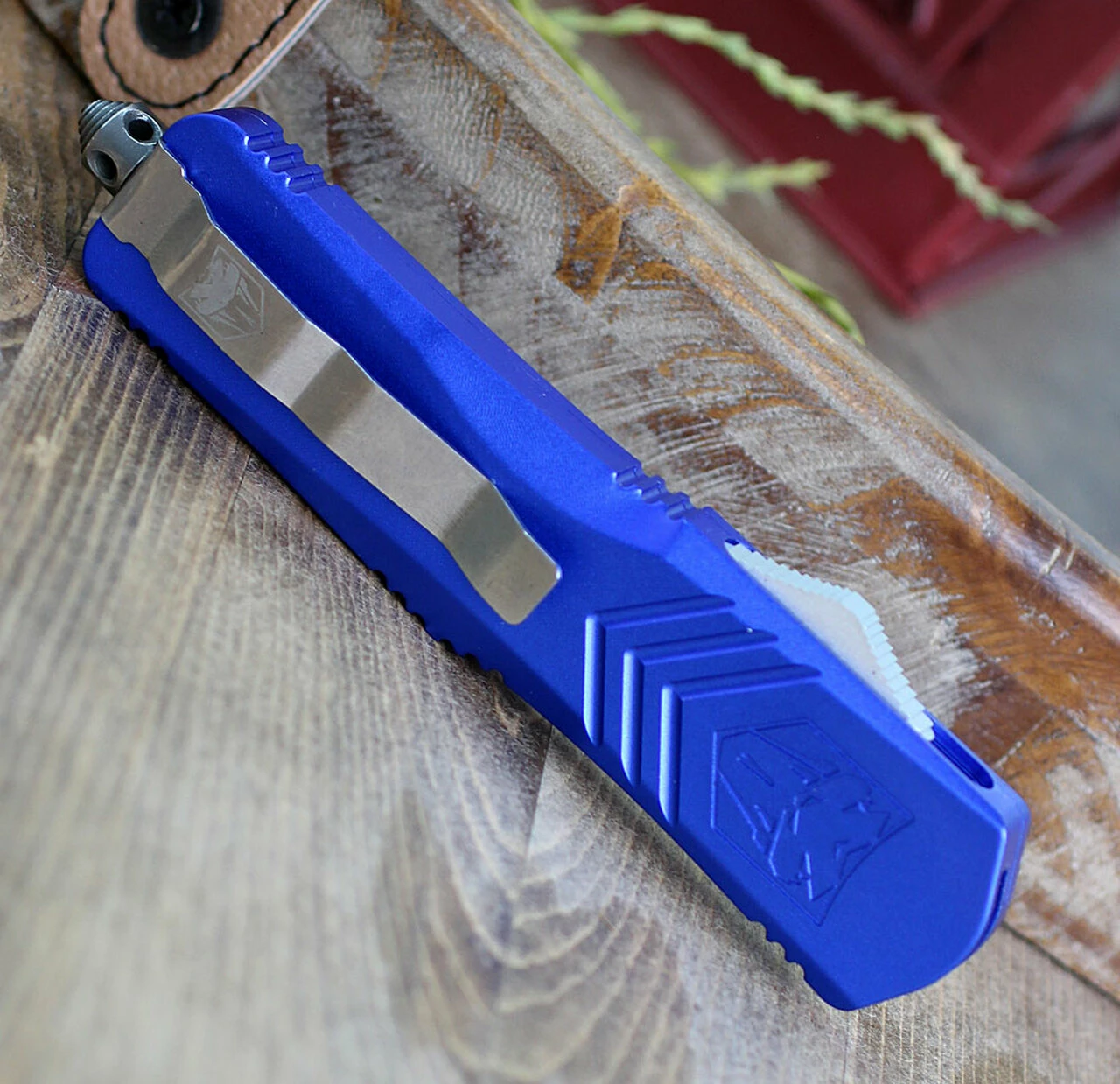 Deals 👍 CobraTec Blue FS-X OTF Knife CTKLBLUFS-XLTNS, 3.75" D2 Steel Tanto Plain Blade, Blue Aluminum Handle 👍 4 Deals 👍 CobraTec Blue FS-X OTF Knife CTKLBLUFS-XLTNS, 3.75" D2 Steel Tanto Plain Blade, Blue Aluminum Handle 👍 - Image 4