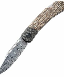 Promo 💯 CIVIVI Knives CIVIVI Rustic Gent C914DS-2, 2.88" Damascus Clip Point Blade, Brown Micarta Handles 🤩