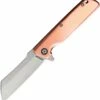 Outlet 👏 Rough Ryder Cleaver Linerlock, RR2165, Copper ✔️