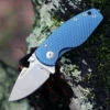 Best Sale 🔔 DPx Gear H.E.A.T/F 3D Ti Blue DPHTF019, 2.24" Stonewash M390 Blade, Blue 3D Titanium Handle 🔥
