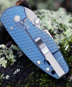 Best Sale 🔔 DPx Gear H.E.A.T/F 3D Ti Blue DPHTF019, 2.24" Stonewash M390 Blade, Blue 3D Titanium Handle 🔥 -Automatic Knives shop DPHTF019.3 84989.1607098198
