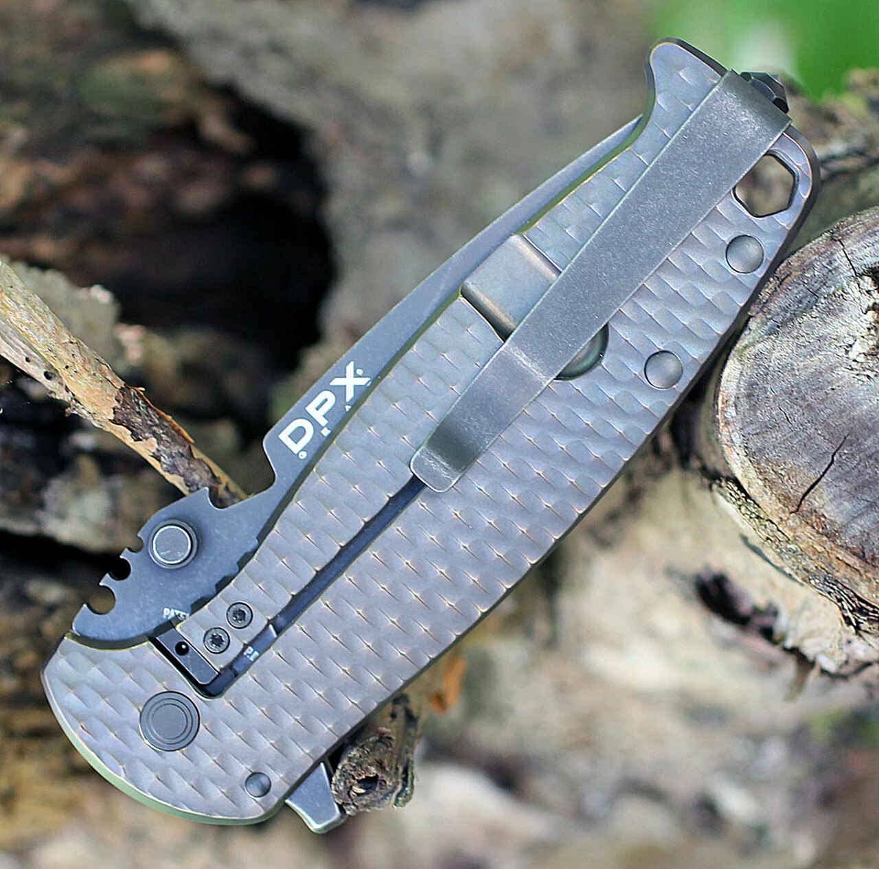 Best Pirce ✨ DPx Gear H.E.S.T/F 3.0 3D Ti Flipper DPXHSF015, 3.15" M390 Black Stonewashed Plain Blade, 3D Bronze Tianium Handle 🛒 5 Best Pirce ✨ DPx Gear H.E.S.T/F 3.0 3D Ti Flipper DPXHSF015, 3.15" M390 Black Stonewashed Plain Blade, 3D Bronze Tianium Handle 🛒 - Image 5