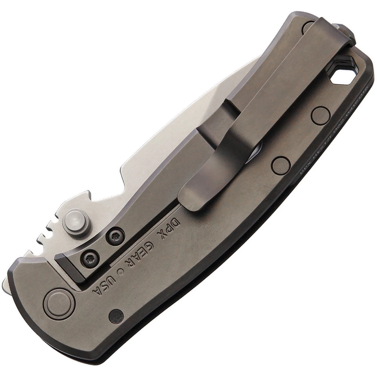 Discount ⭐ DPX Gear HEST Urban Mil Spec HSF062, 2.75" CPM-154 Tumble Plain Blade, Black G-10 & Titanium Handle ⌛ 2 Discount ⭐ DPX Gear HEST Urban Mil Spec HSF062, 2.75" CPM-154 Tumble Plain Blade, Black G-10 & Titanium Handle ⌛ - Image 2