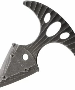 Cheap ✨ DPx Gear HIT Dagger Ti - Assault Sandblasted DPHTX008, 3-1/8" Overall M390 Matte Black PVD Coated Push Dagger / Neck Knife, Black Leather Sheath and Adjustable Lanyard 🧨