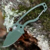 Deals 🎉 DPx Gear Heat Hiker 1095 DPHTX025, 2.4" 1095 OD Green Powder Coated Fixed Blade w/Aluminum Carabiner, Black Molded Sheath 👏