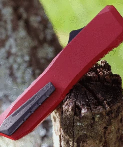 Best Sale ⌛ EOS - Elite Outfitting Solutions EOS Harpoon OTF Automatic - Red Alum. / CF (3.75" Black Dagger) HAR-02 ❤️ -Automatic Knives shop Dag blk2tone red carbon blk 2 73829.1628107941