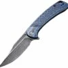Best Sale 😀 CIVIVI Knives CIVIVI 🦮 Dogma Linerlock C2014DS-2, 3.46"" Damascus Steel Blade, Layered Blue G10 and Carbon Fiber Handles 🛒
