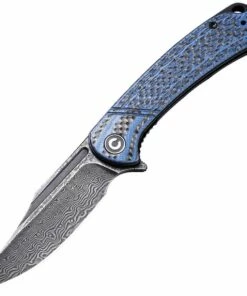 Best Sale 😀 CIVIVI Knives CIVIVI 🦮 Dogma Linerlock C2014DS-2, 3.46"" Damascus Steel Blade, Layered Blue G10 and Carbon Fiber Handles 🛒