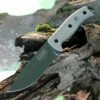 Best Pirce 👏 ESEE Knives ESEE Model 5, Green Canvas Micarta, OD Blade, Kydex Sheath, Plain Edge 💯