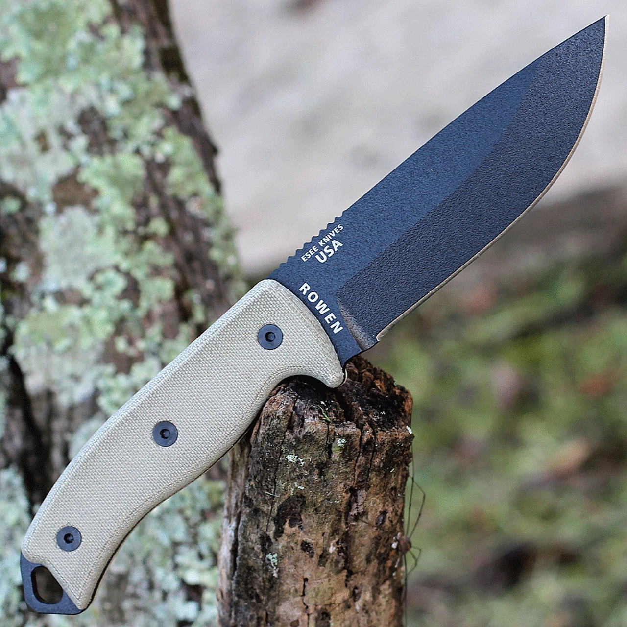 Brand new 😀 ESEE Knives Model 5 - Micarta (5.25" 1095 Carbon Blk Plain) 5P-KO-E (Knife ONLY) 🔥 2 Brand new 😀 ESEE Knives Model 5 - Micarta (5.25" 1095 Carbon Blk Plain) 5P-KO-E (Knife ONLY) 🔥 - Image 2