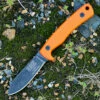 Hot Sale 👏 ESEE Knives ESEE-AGK Ashley Game Knife, 3.5" 1095 High Carbon Steel, Orange G-10 Handle 💯