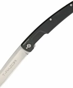 Best deal 👍 Extrema Ratio T-Razor Satin, 3.75" N690 Satin Cleaver Blade, Black Aluminum Handle 🎉