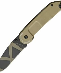 Discount 🎉 Extrema Ratio BF2 CD Desert Warfare Folding Knife EX135BF2, 3.5" N690 Black Plain Blade, Desert Warfare Aluminum Handle ⭐