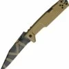 Flash Sale 🛒 Extrema Ratio MPC Folding Knife EX136MPC, 4.5" N690 Desert Warfare Serrated Blade, Tan Aluminum Handle 😀