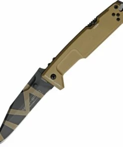Flash Sale 🛒 Extrema Ratio MPC Folding Knife EX136MPC, 4.5" N690 Desert Warfare Serrated Blade, Tan Aluminum Handle 😀