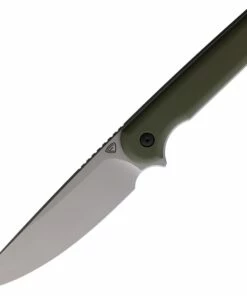 Hot Sale 🛒 Ferrum Forge Knife Works Ferrum Forge Lackey XL - OD Green G-10 (4.5" D2 SW) FF008G 😍
