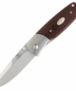 Deals 🎁 Fallkniven PXL Magnum Folder, Maroon Micarta Handle, Plain Edge 👍