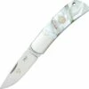 Hot Sale 😀 Fallkniven Tre Kronor de Lux - Mother-of-Pearl Folder TK3 🎁