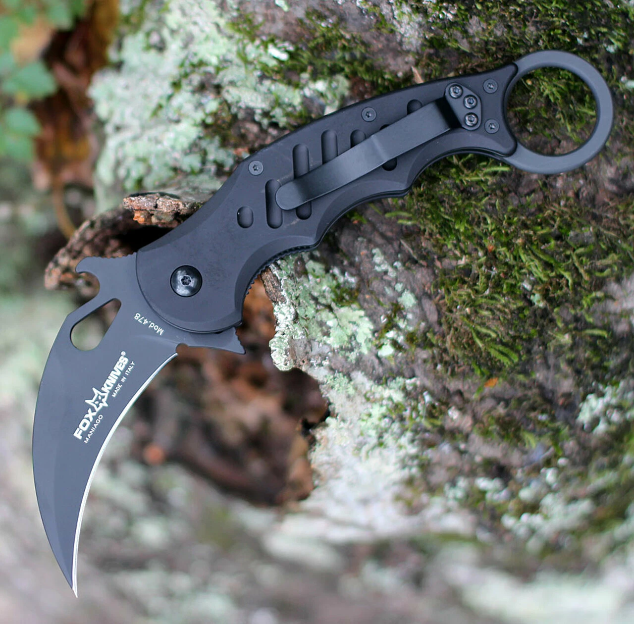 Wholesale 😀 Fox Knives USA FOX Knives Folding Karambit 478B, 3.2 in. N690Co Black blade, Black T6-6061 Aircraft Aluminum 🎁 1 Wholesale 😀 Fox Knives USA FOX Knives Folding Karambit 478B, 3.2 in. N690Co Black blade, Black T6-6061 Aircraft Aluminum 🎁