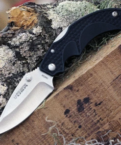 Promo ❤️ Fox Knives USA Fox USA Forza Folding Knife, 3.5" 154CM Satin Spear Point Blade, Black FRN Handle 👏